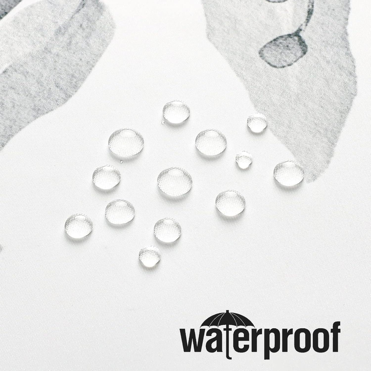 Grey Eucalyptus Shower Curtain, Watercolor Plant Leaves with Floral Bathroom Shower Curtain Set, Gray White, 72x72